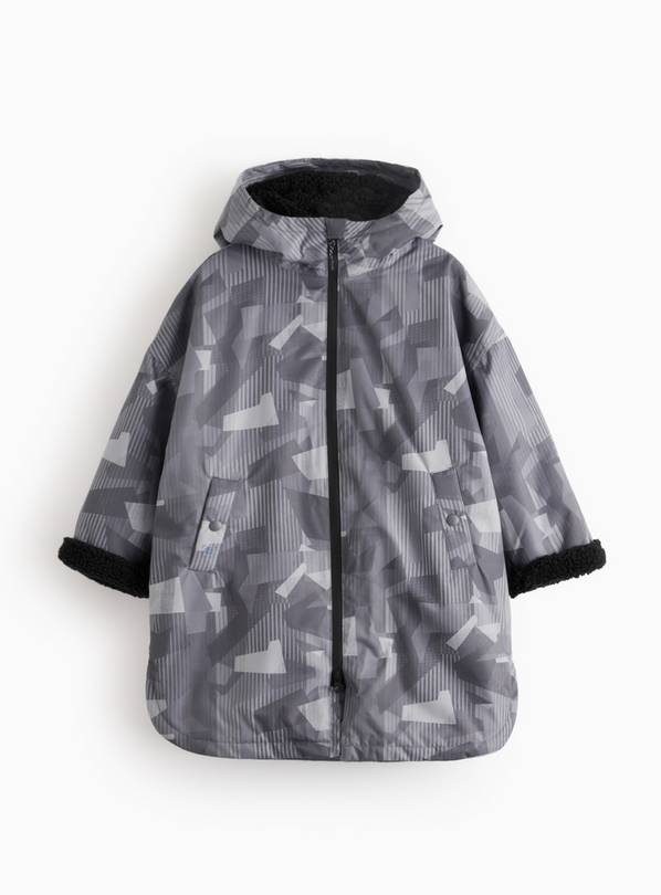 Grey Camo Printed Changing Robe 3-6 years